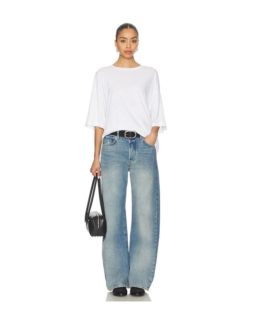Free People White X We The Free Perfect Oversized Tee
