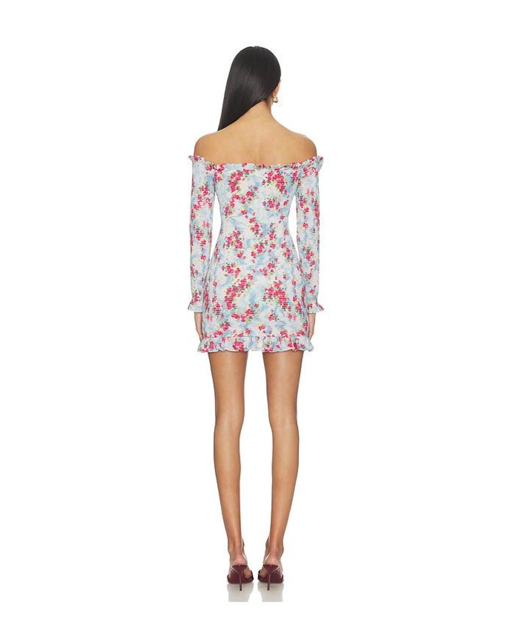 AFRM Red Peck Dress
