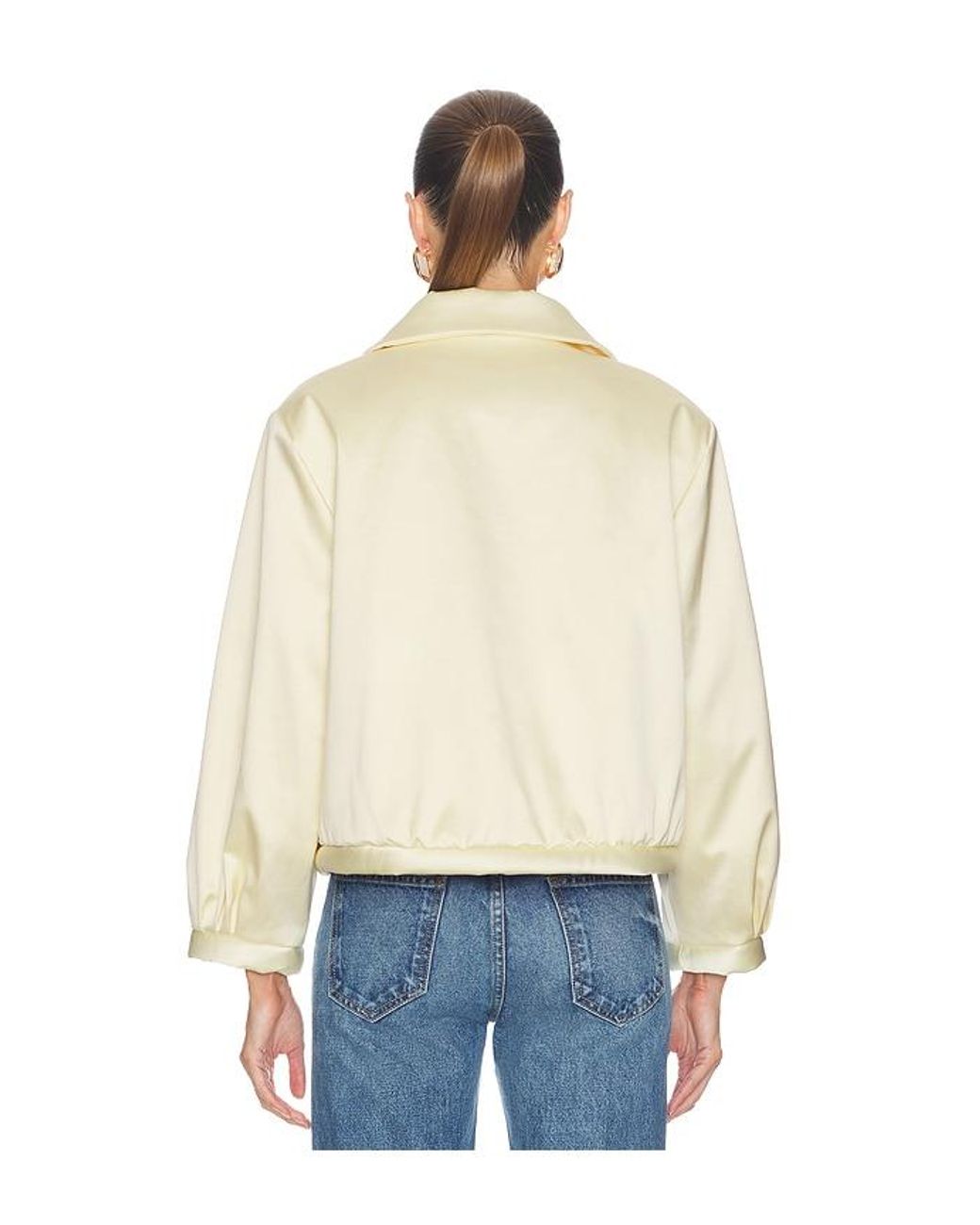 Helsa Natural Sateen Puff Jacket