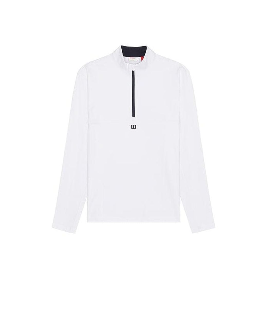 Wilson White Elevate Performance Half-Zip for men