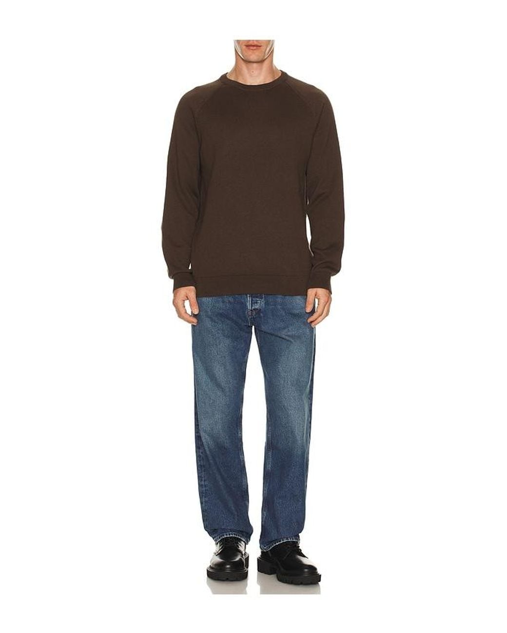 Rhone Brown Dubliner Crewneck Sweater for men