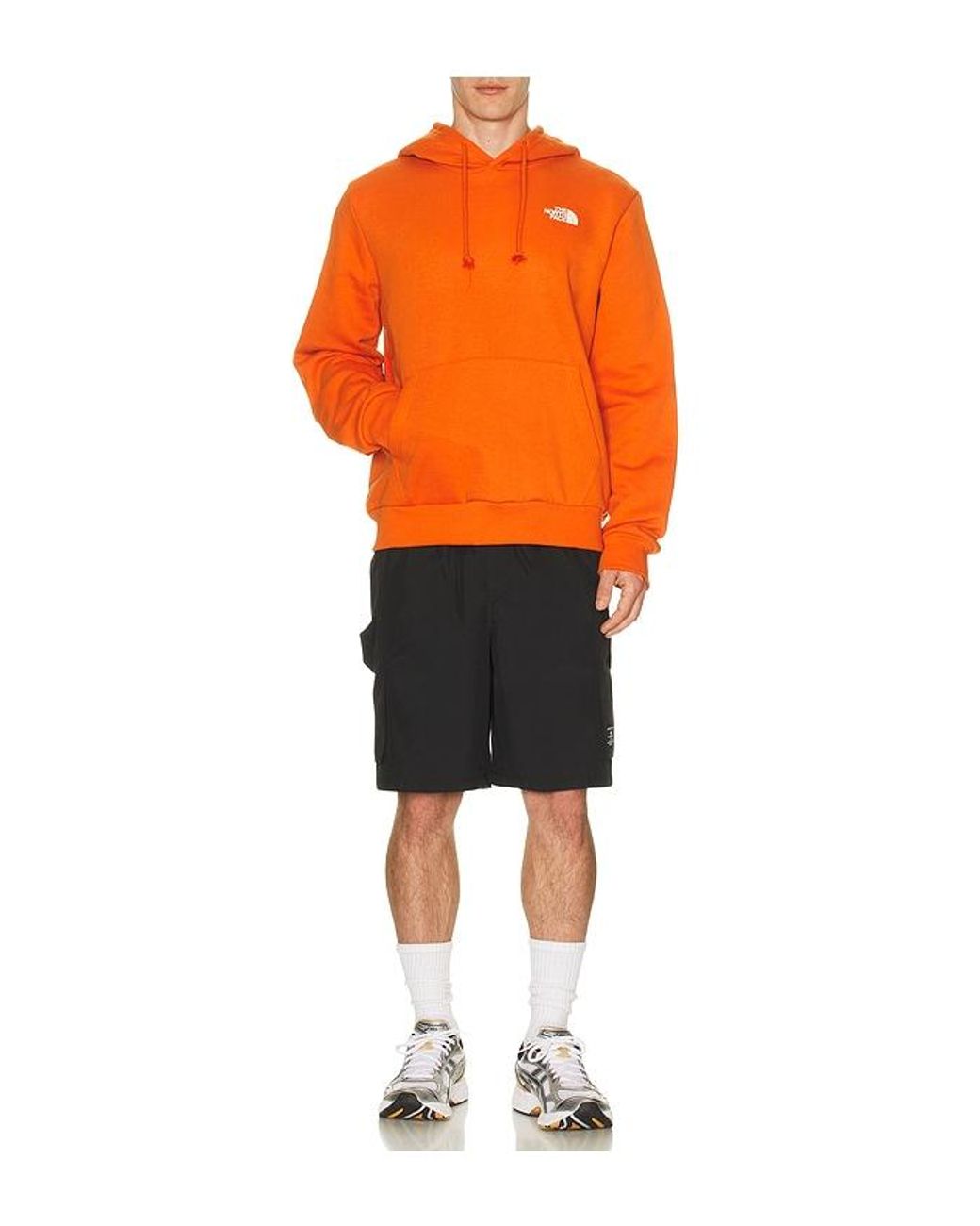 The North Face Orange Evolution Box Nse Regular Hoodie for men