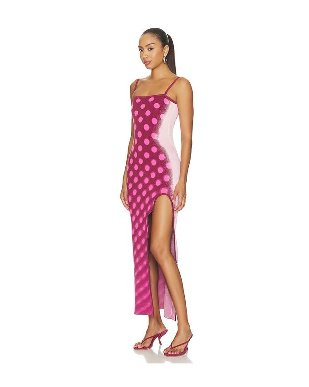 Ph5 Red Iris Maxi Tank Dress