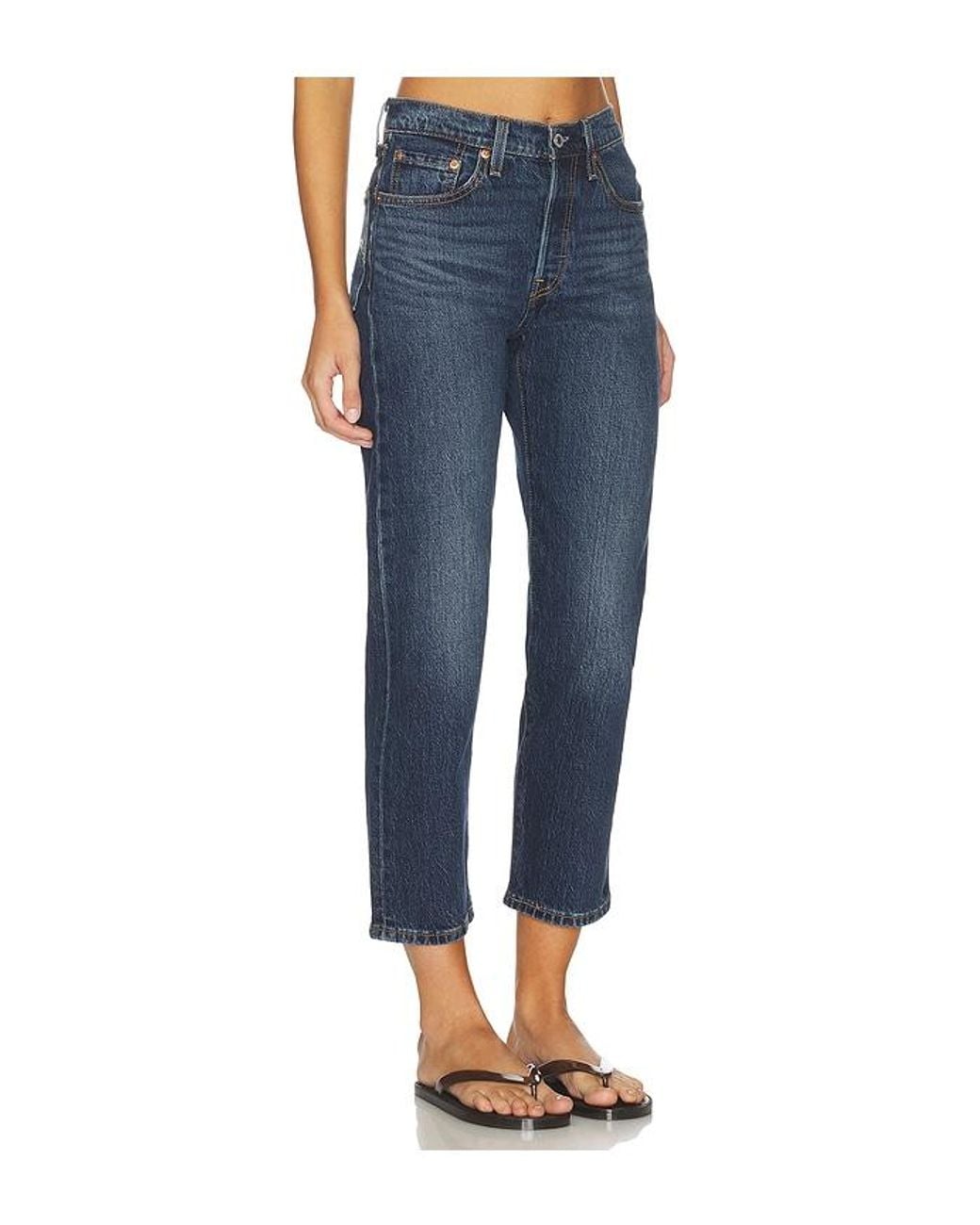 Levi's Blue 501 Crop Straight