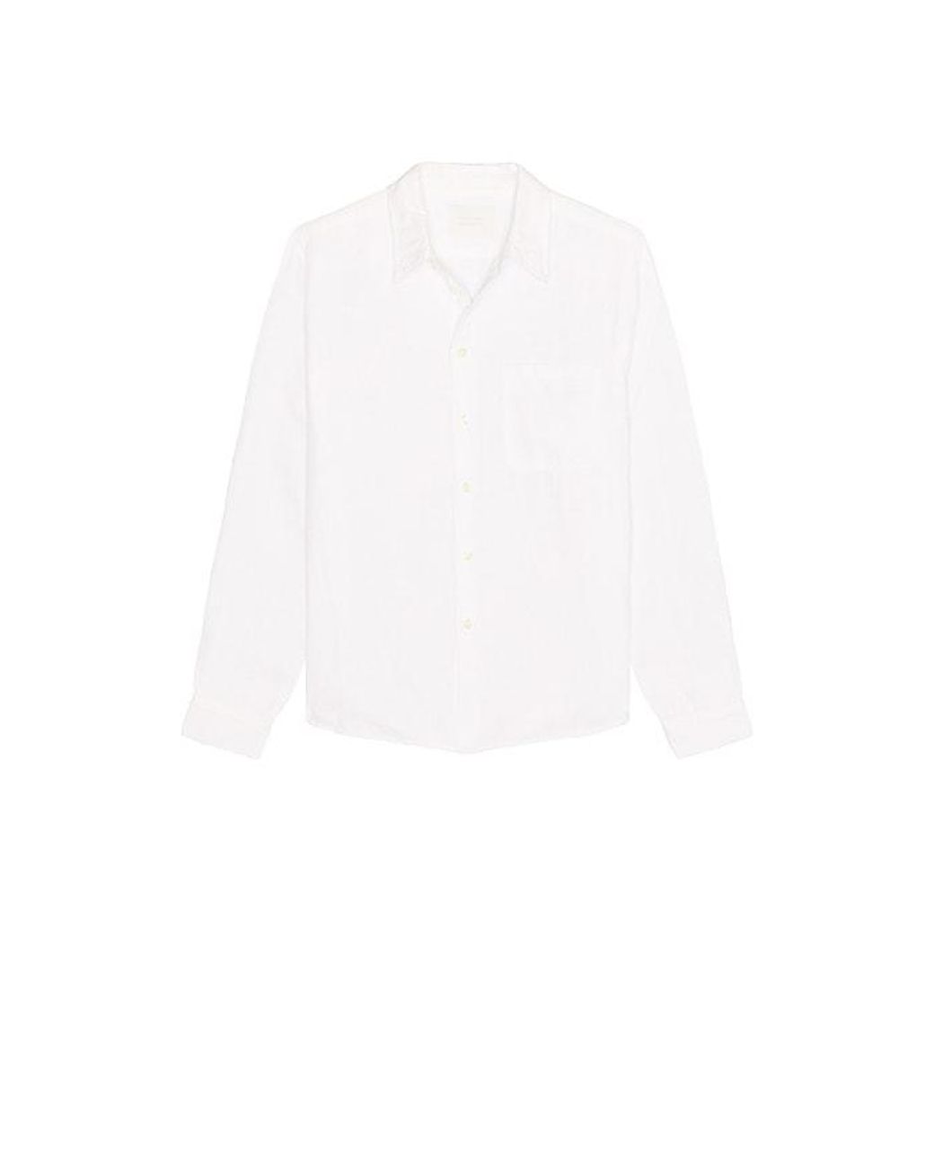 Citizens of Humanity White Single Pocket Work Shirt for men