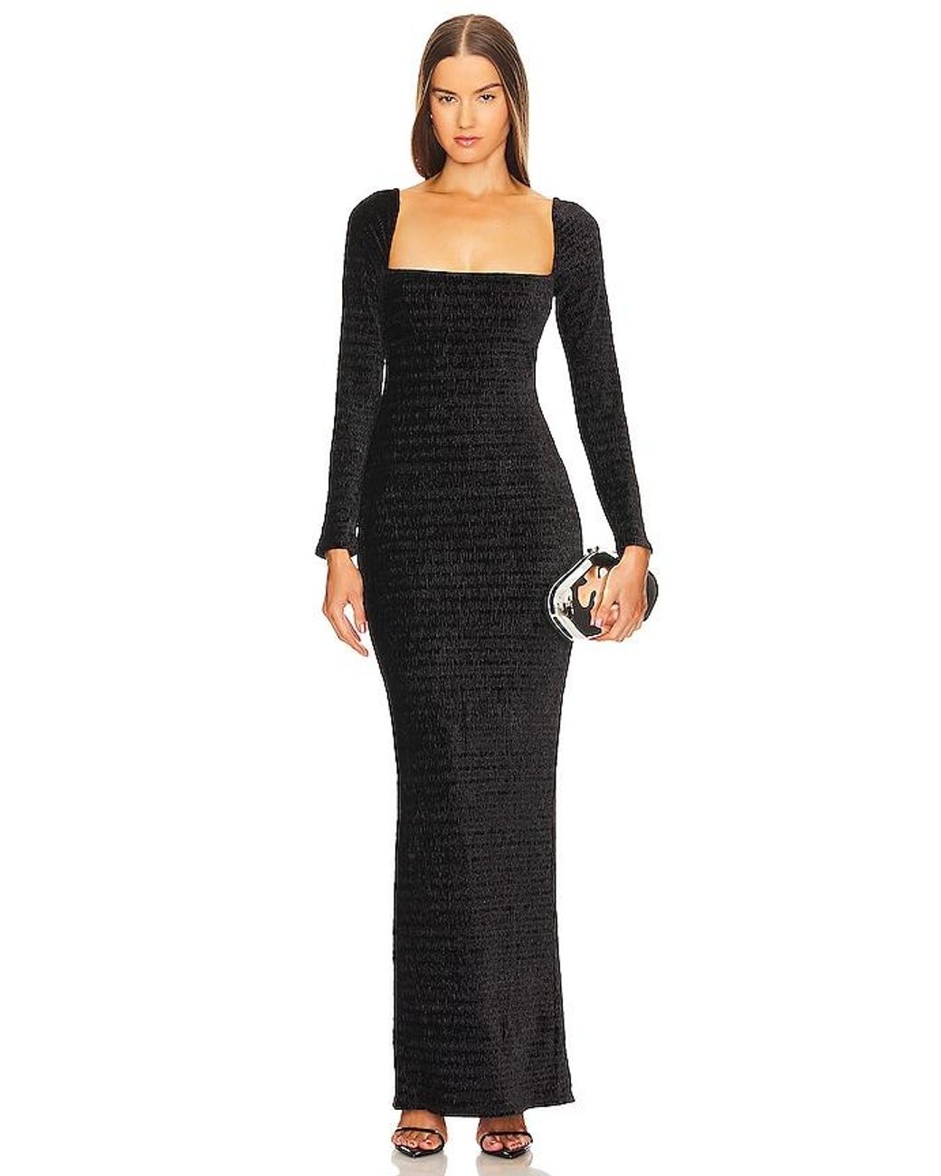 Michael Costello Black X Revolve Loretta Gown