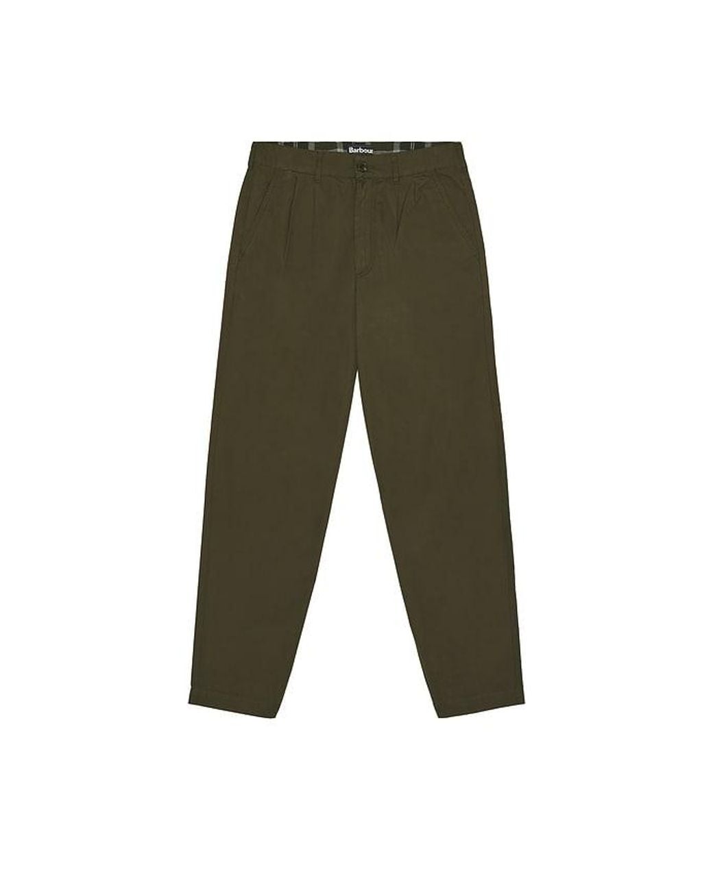 Barbour Green Cole Relaxed Fit Poplin Trouser for men