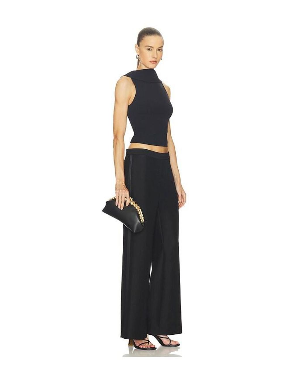 Cult Gaia Black Una Clutch