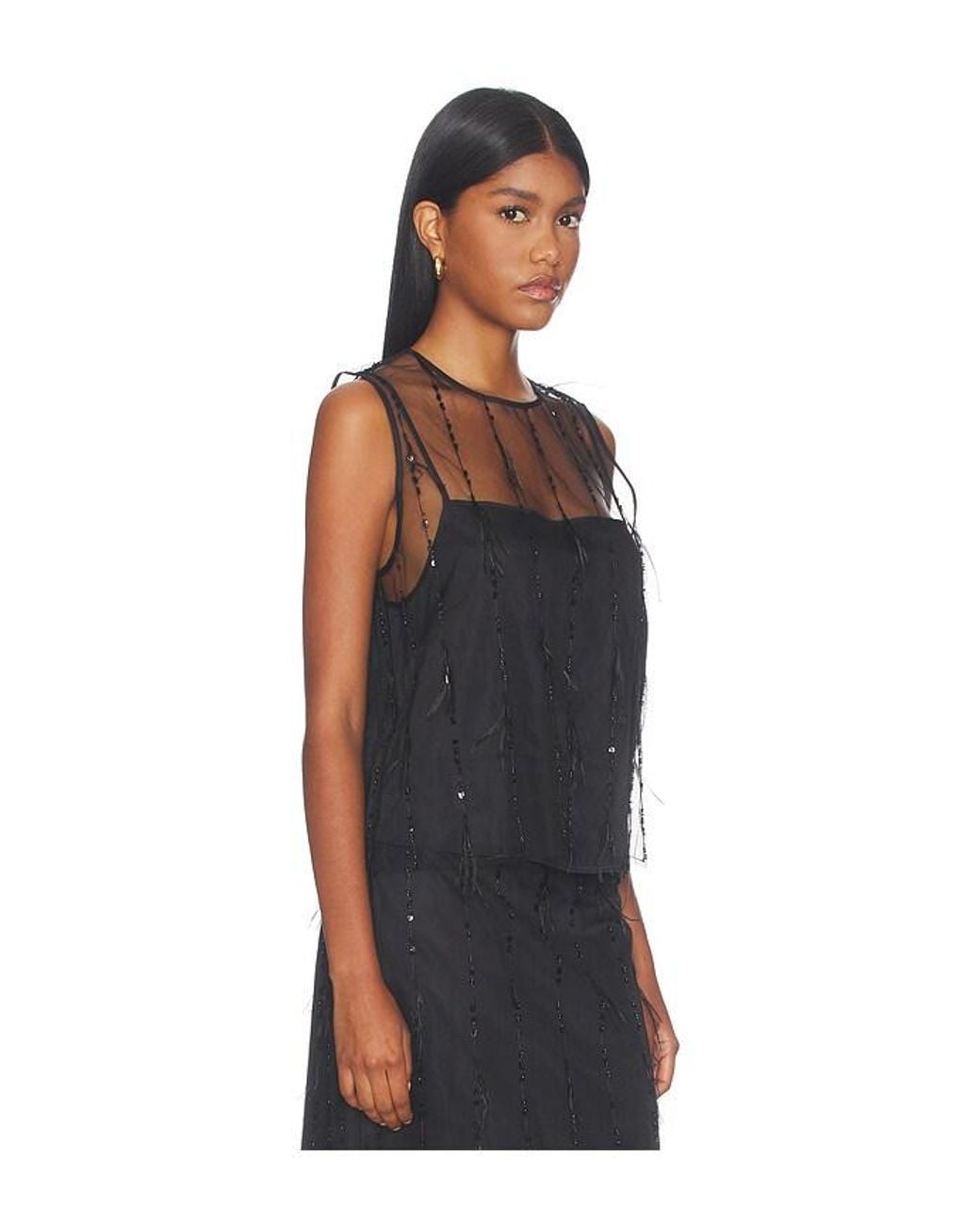 Rag & Bone Black Geena Tank Top