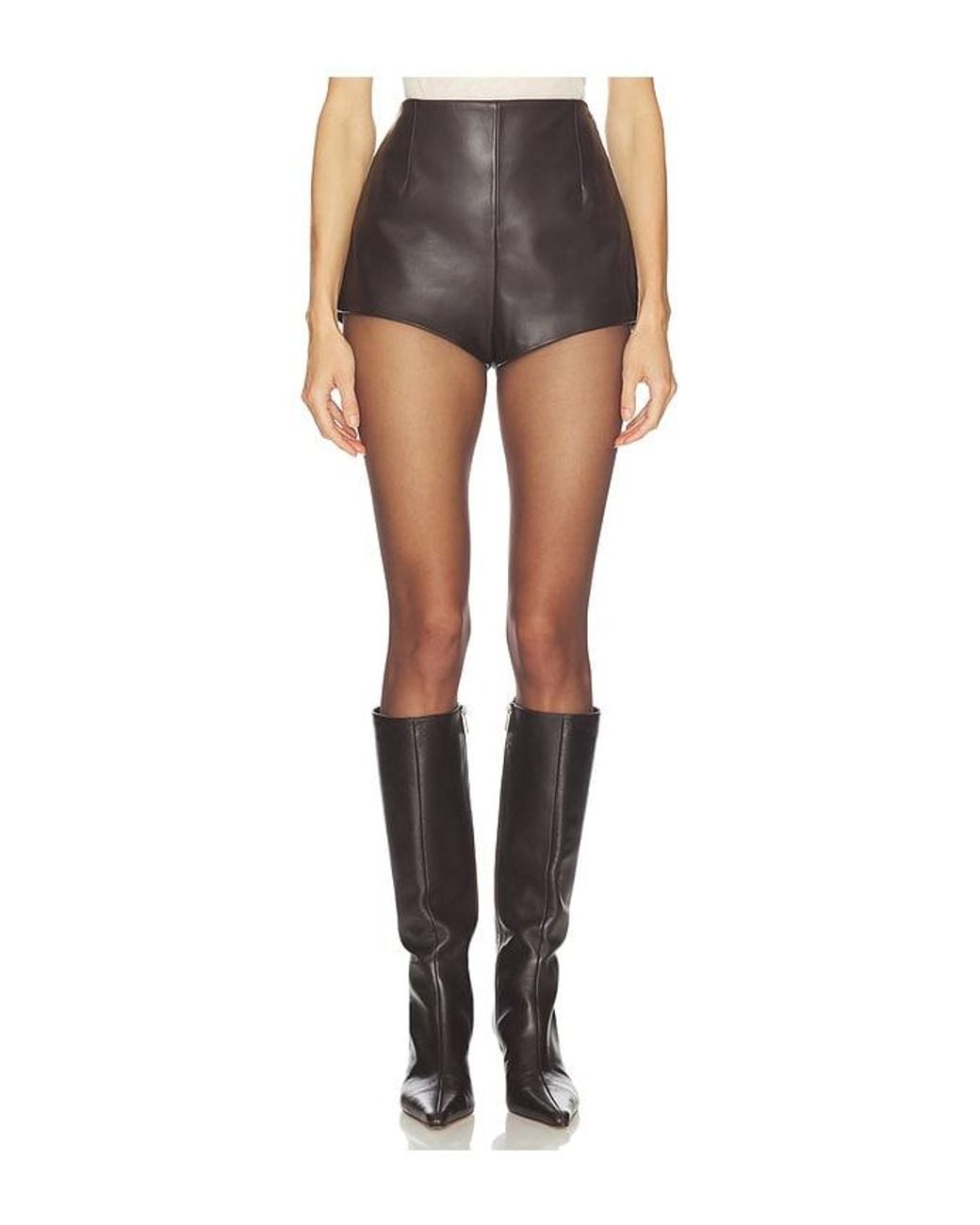 Camila Coelho Black Elia Leather Short
