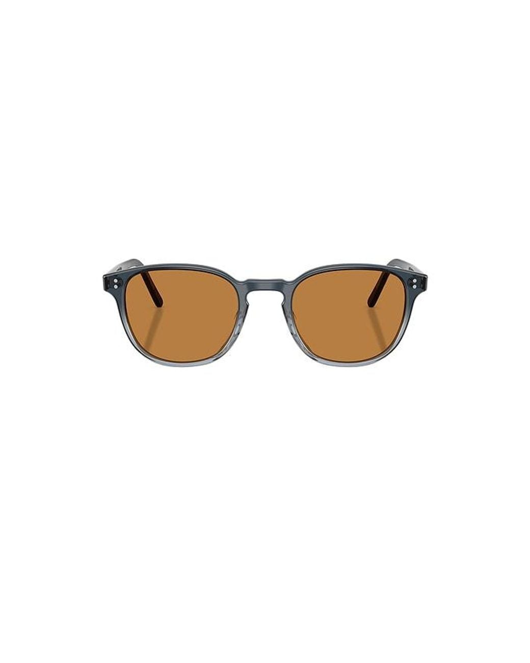 Oliver Peoples Black Fairmont Sun Irregular Sunglasses for men