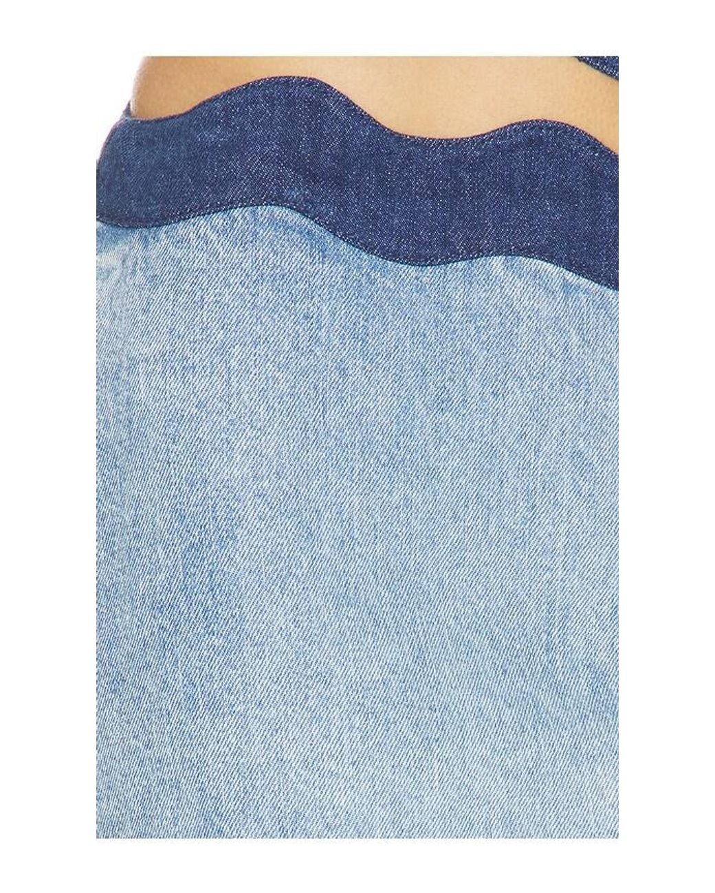 retroféte Blue Iselda Denim Skirt