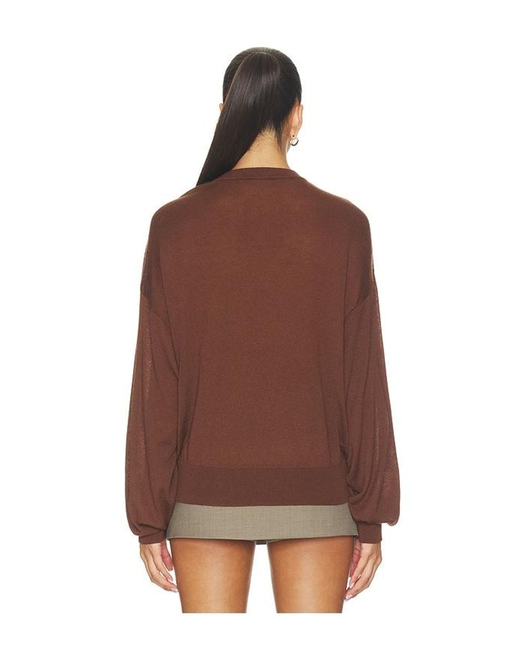 Ronny Kobo Brown Bradley Sweater