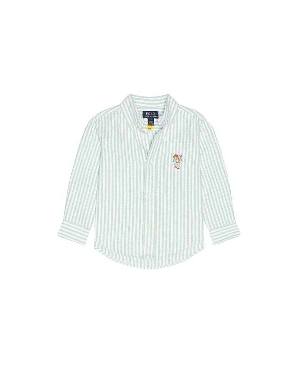 Polo Ralph Lauren Long Sleeve Classic Oxford Striped Sport Shirt in ...