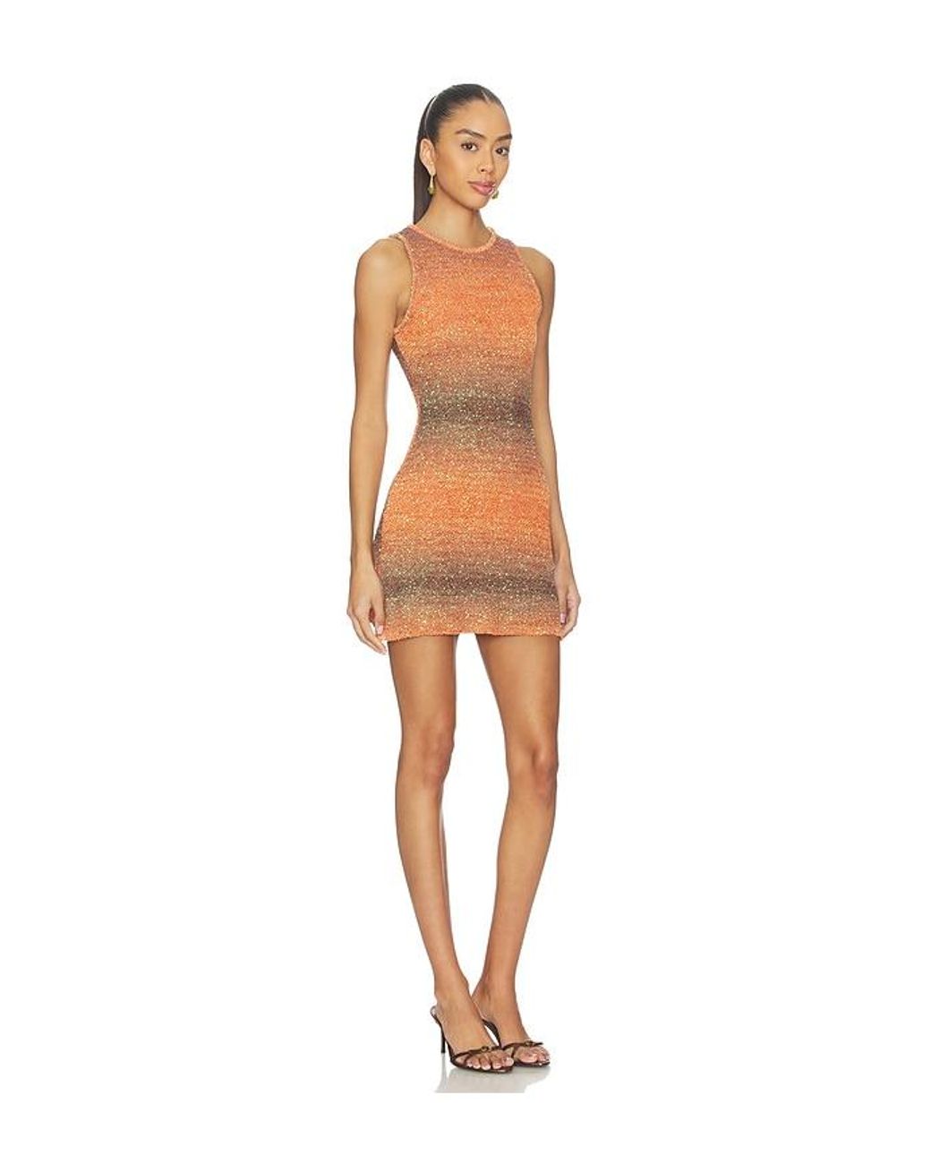 Asta Resort Orange Natalia Gradient Mini Dress