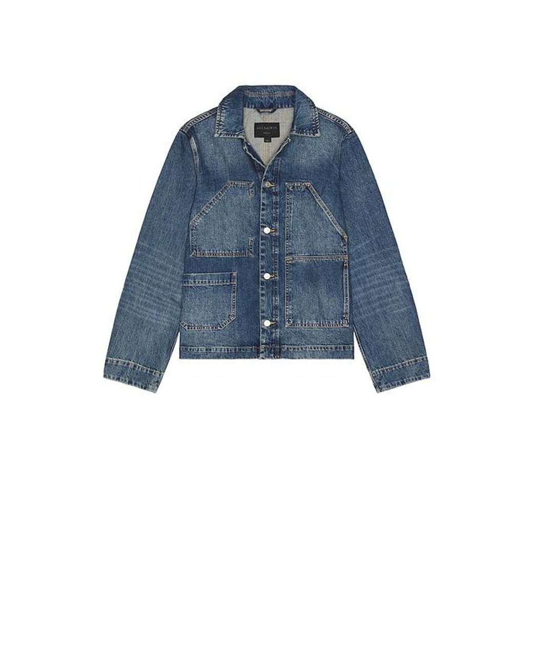 AllSaints Blue Mukesh Jacket for men