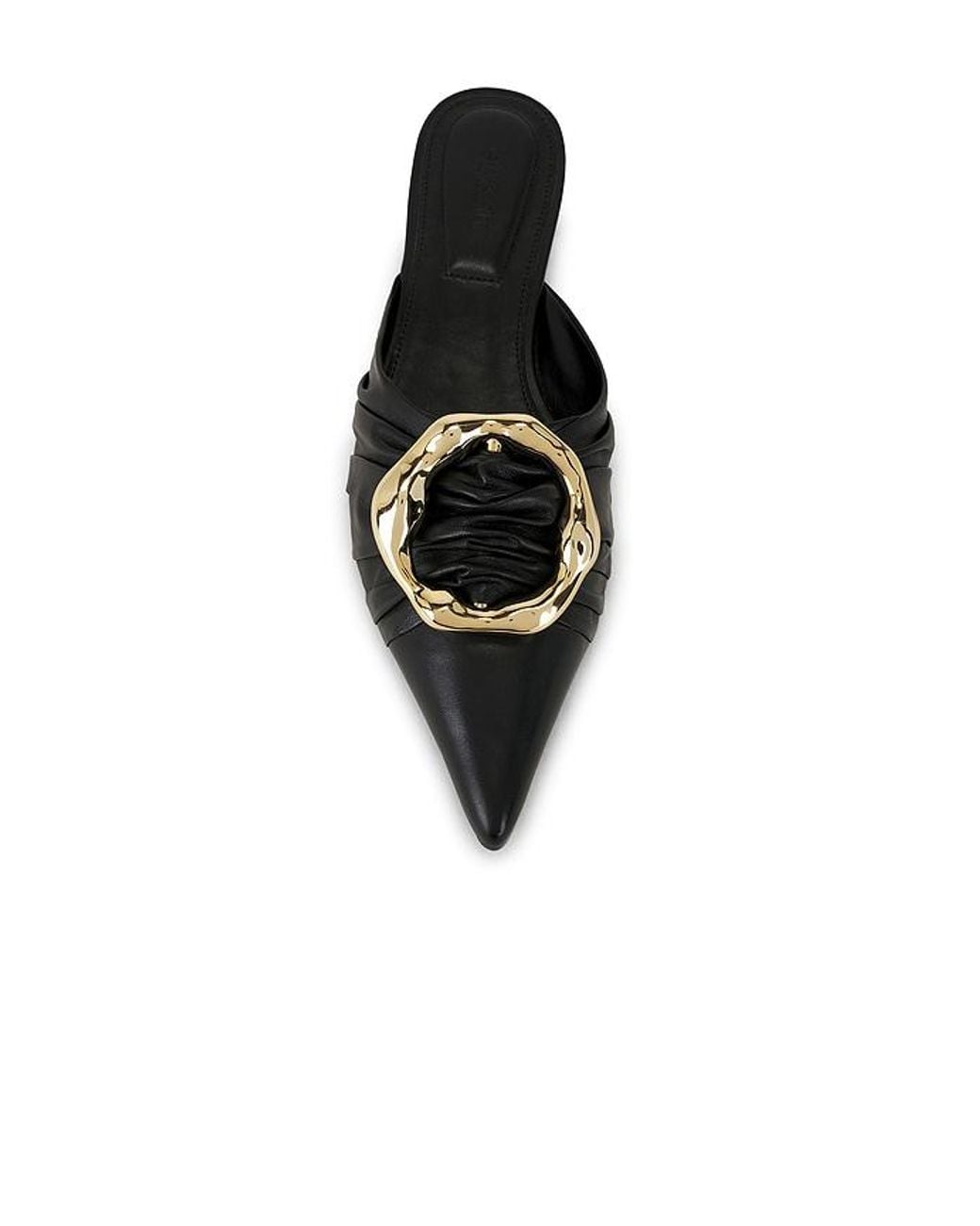Jonathan Simkhai Black Belle Leather Pointed Toe Mule