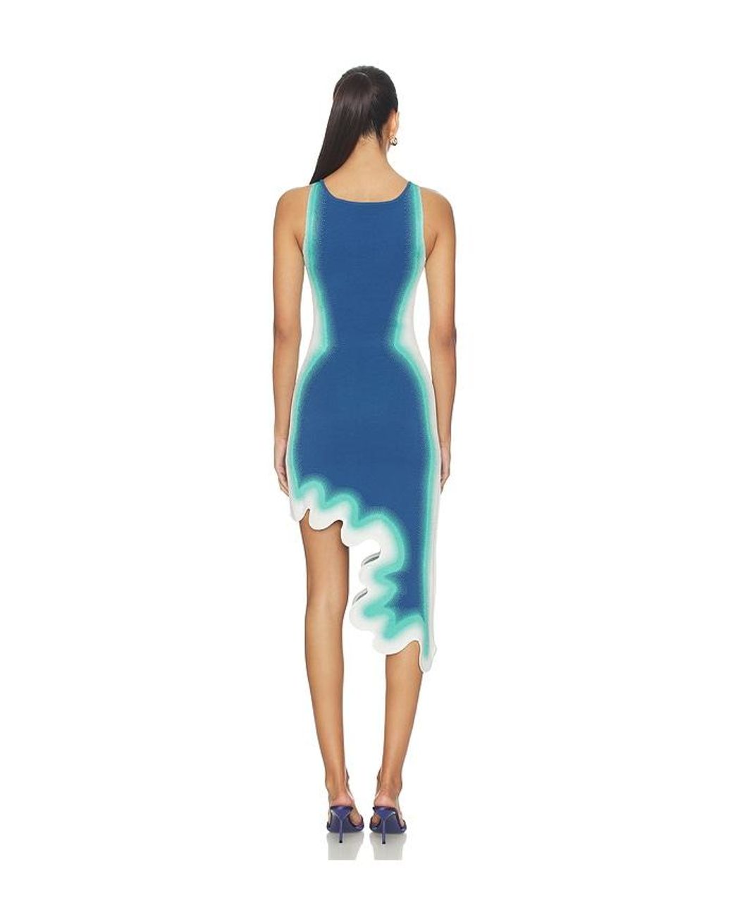 Ph5 Blue Aster Reversible Wavy Dress
