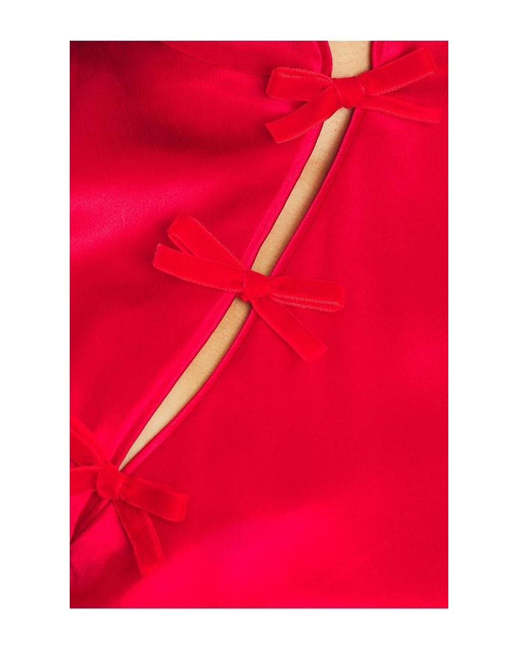 SAU LEE Red Tina Dress