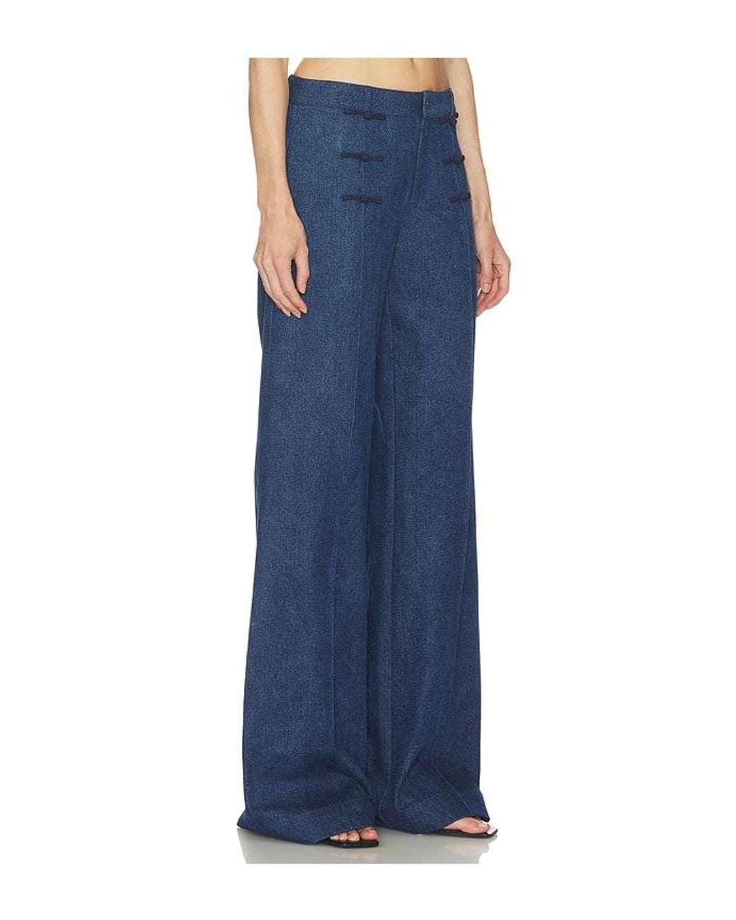 SAU LEE Blue Mason Denim Jeans