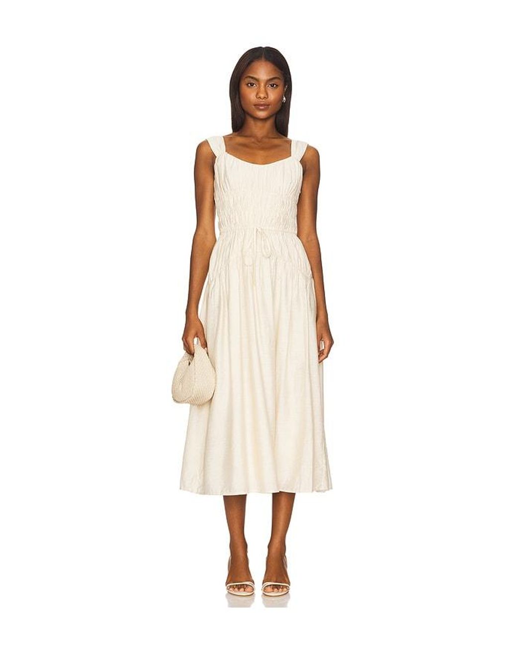 PAIGE White Arpeggio Dress