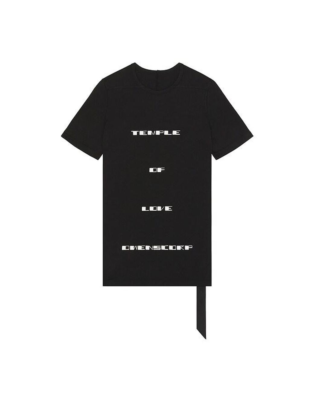 Rick Owens Black Temple Of Love Owenscorp Graphic Level T for men