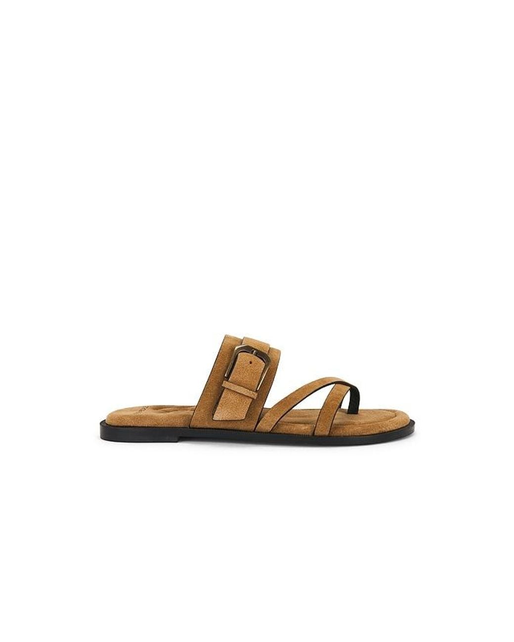 Free People Metallic Belted Cross Strap Sandal