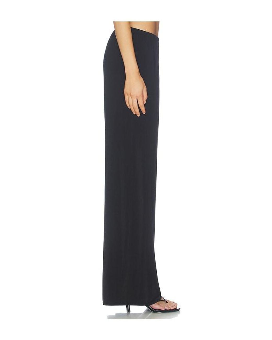 ÉTERNE Black Rue Liquid Jersey Pant