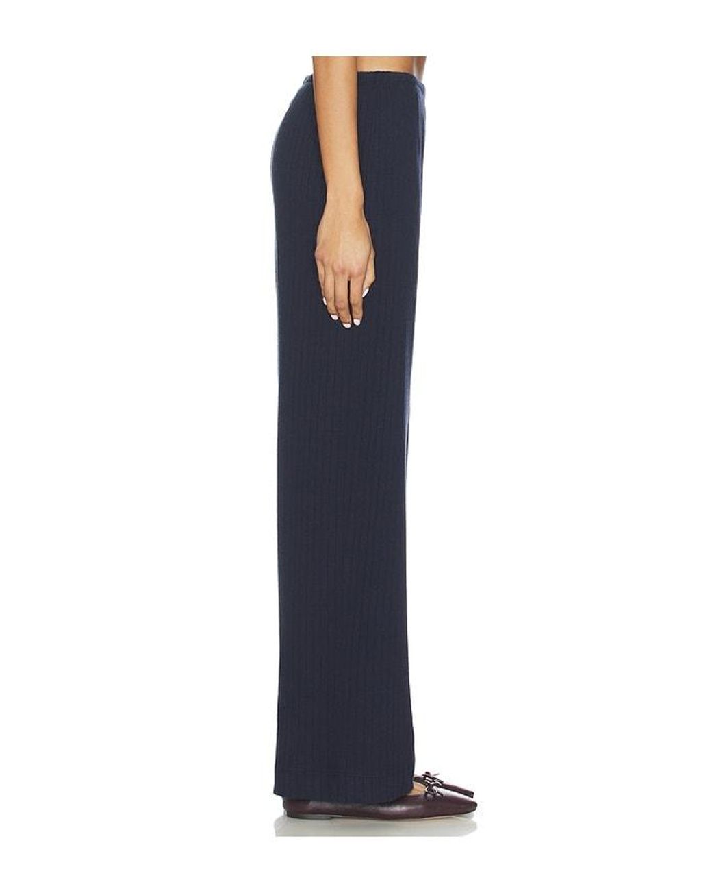 DONNI. Blue The Sweater Rib Simple Pant