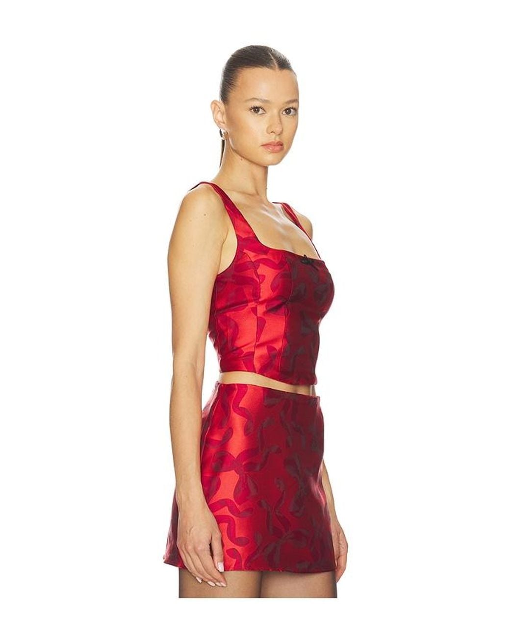 Show Me Your Mumu Red Kendra Top