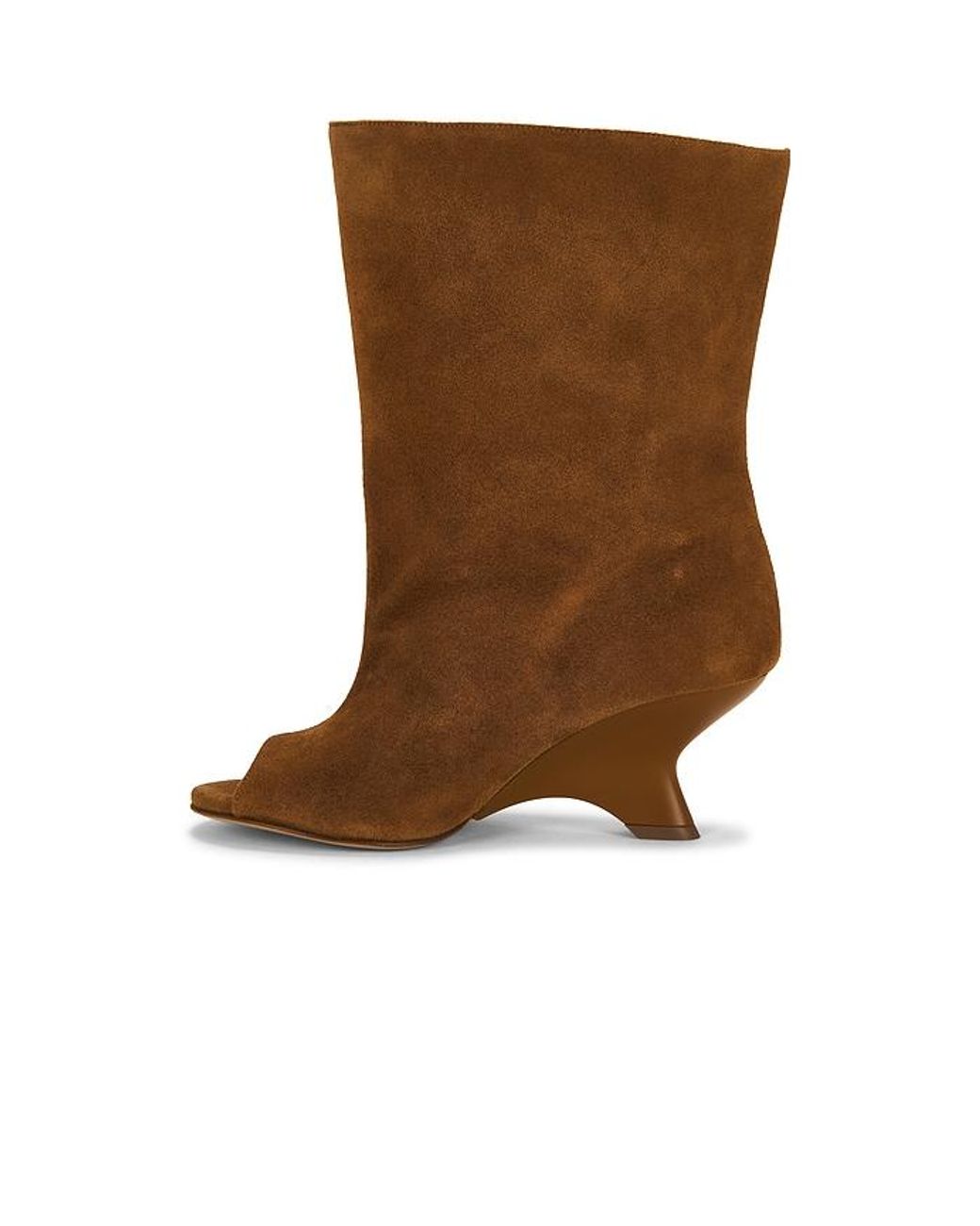 Gia Borghini Brown Gia Heeled Open Toe Boot