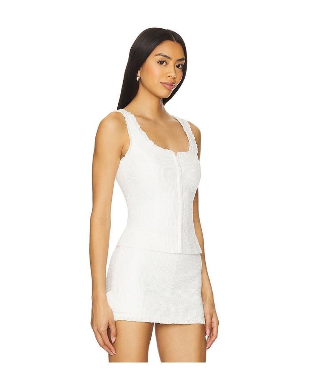 Amanda Uprichard White Antonia Top