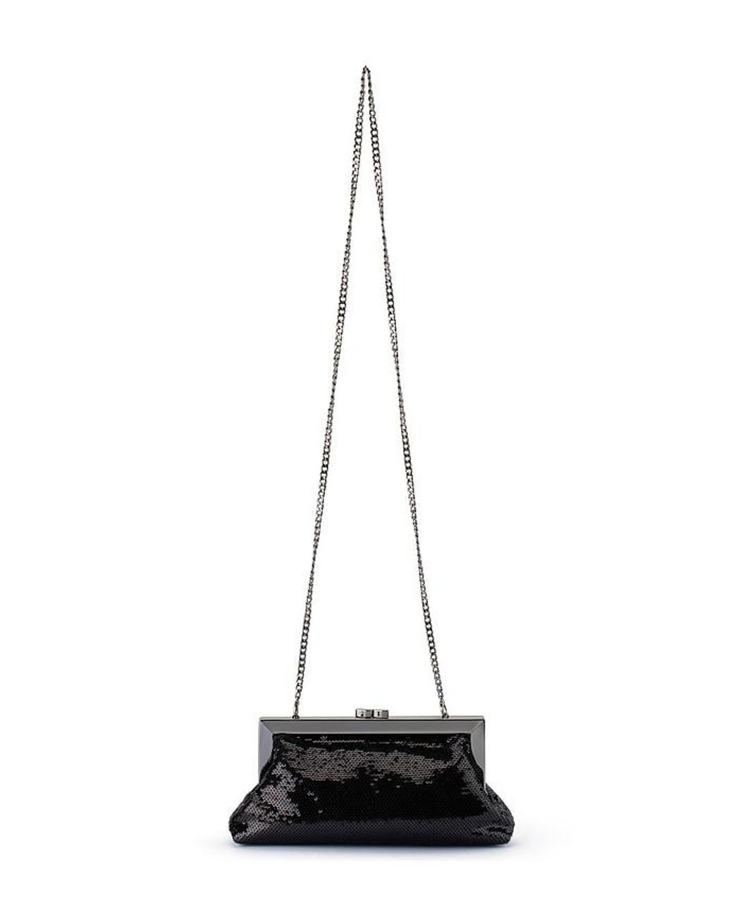 Olga Berg Black Zephyr Clutch