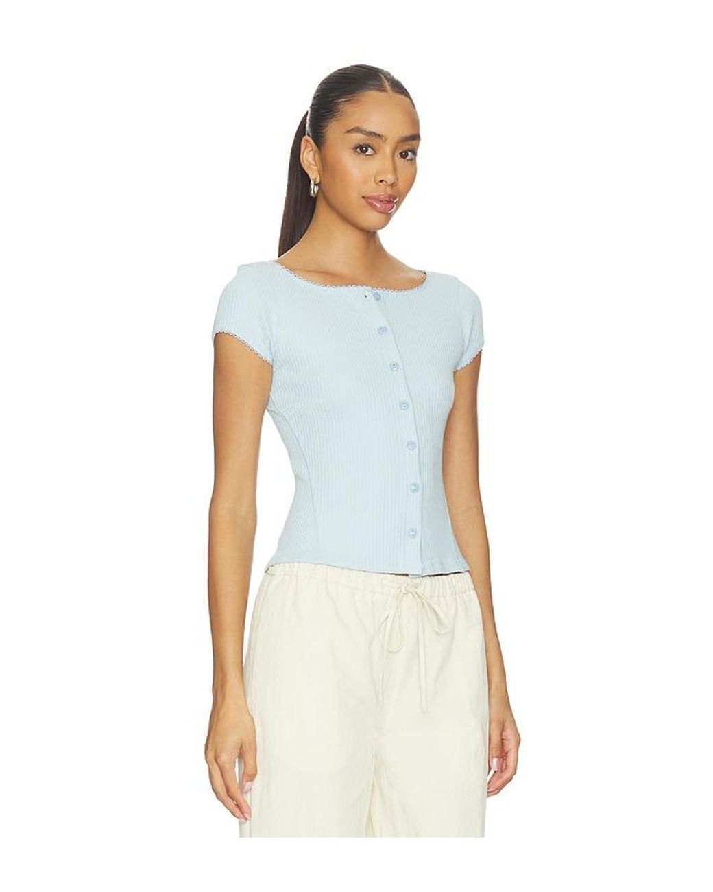 Free People Blue Most Wanted Cardigan