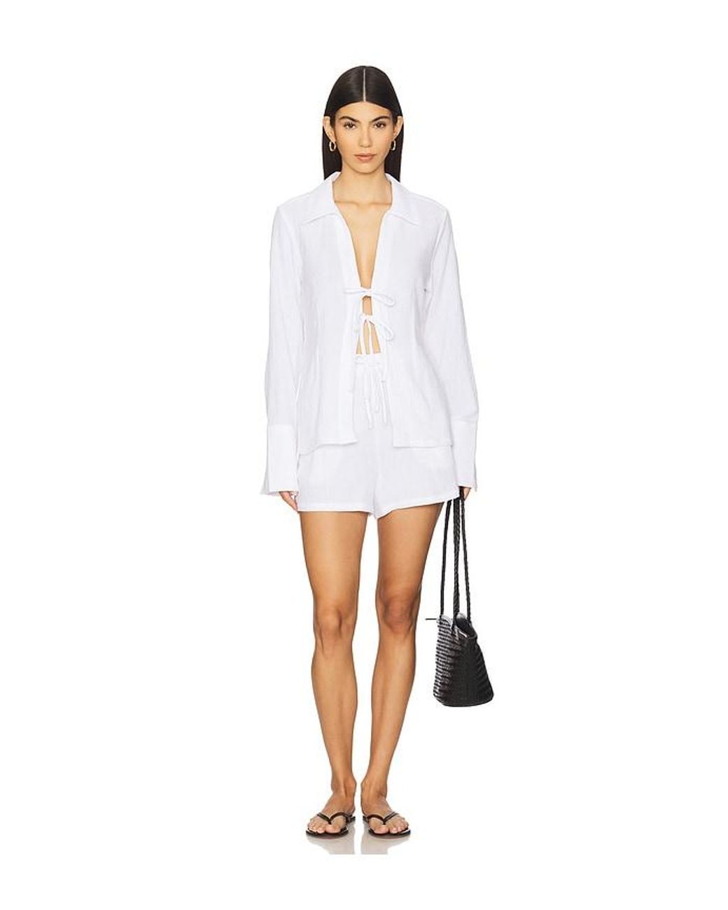 FAVORITE DAUGHTER White The Slip It On Short