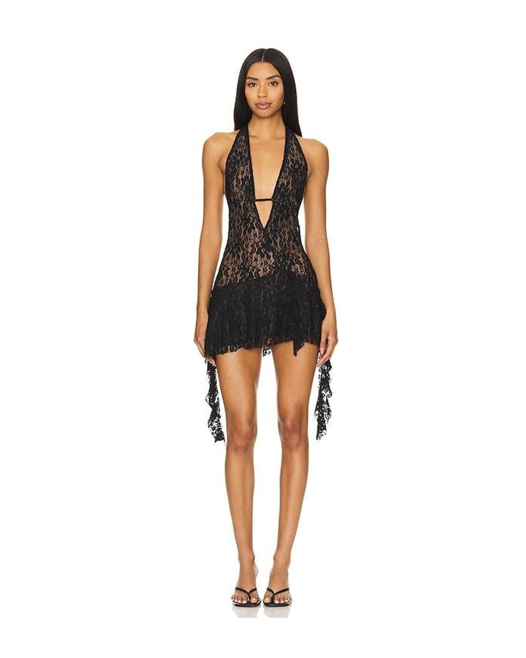 I.AM.GIA Black Irisia Lace Mini Dress