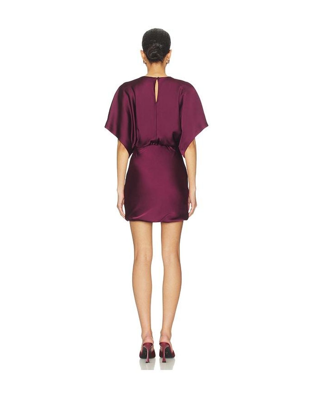 Norma Kamali Red Reverse Obie Mini Dress