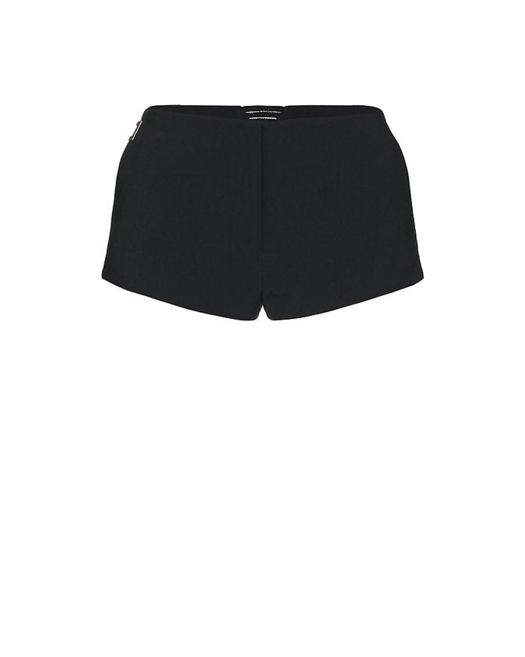 HAELO Black Brace Waist Tailored Shorts