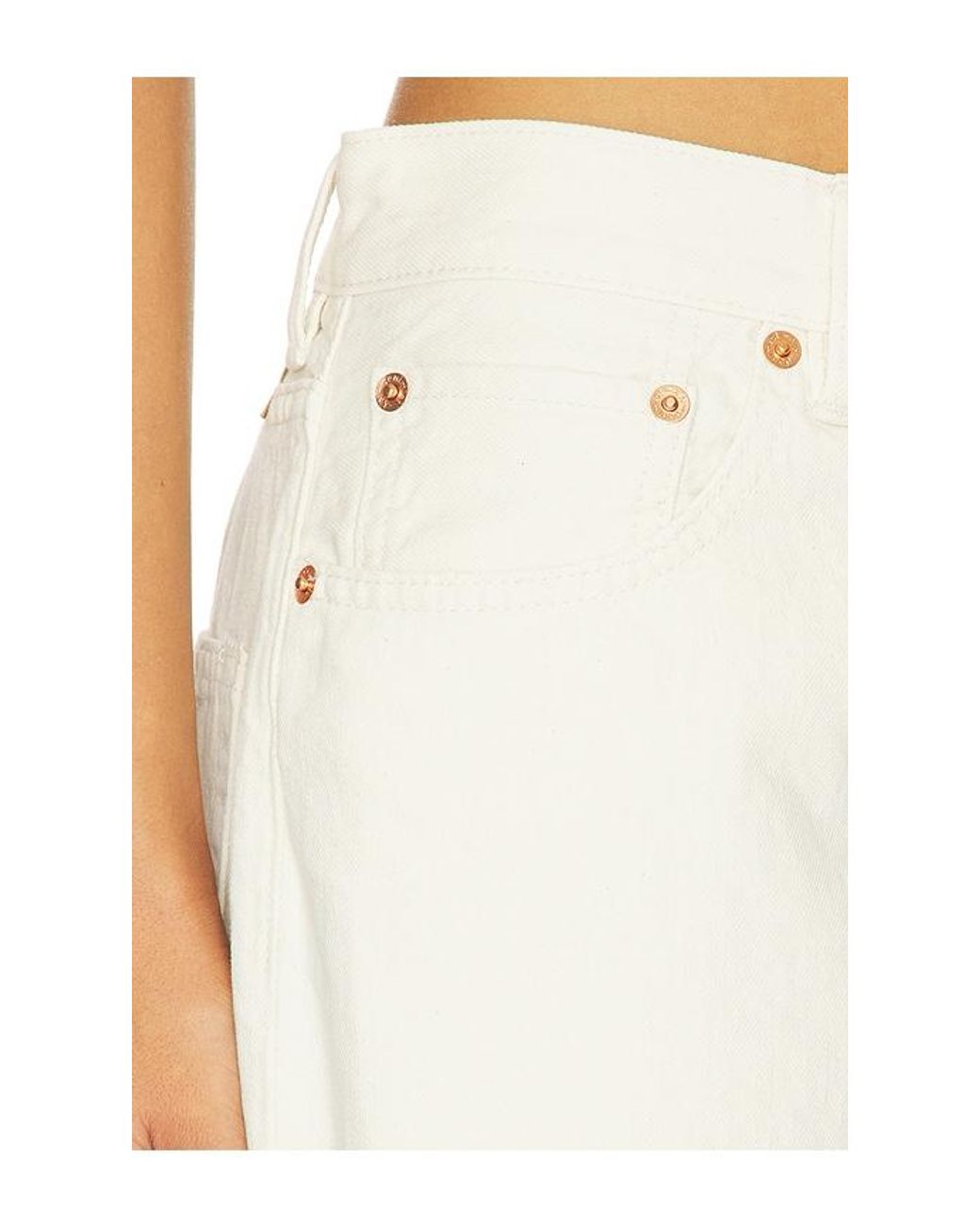 Denimist White Teri Wide Leg Jean