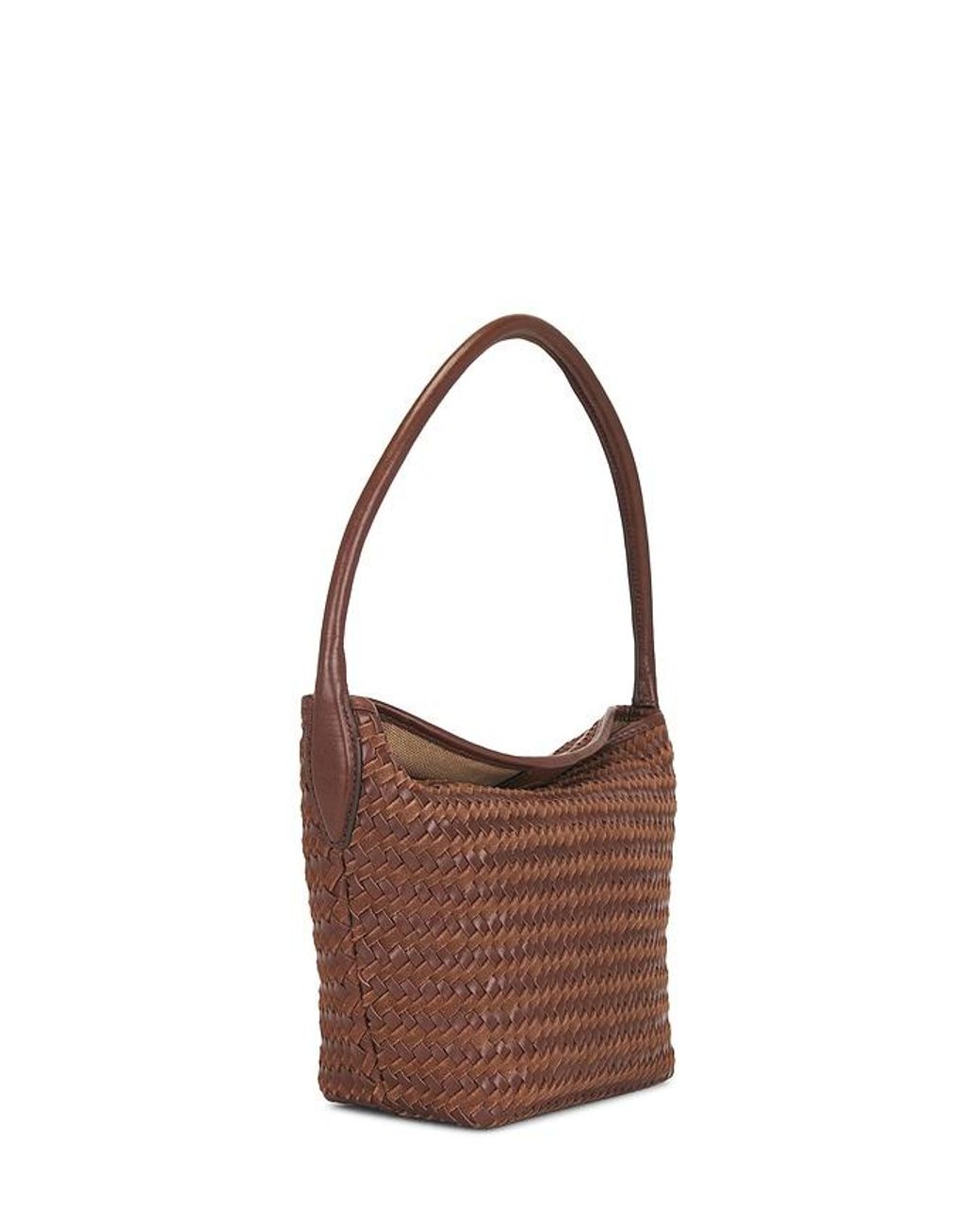 Madewell Brown Suede Handwoven Shoulder Bag
