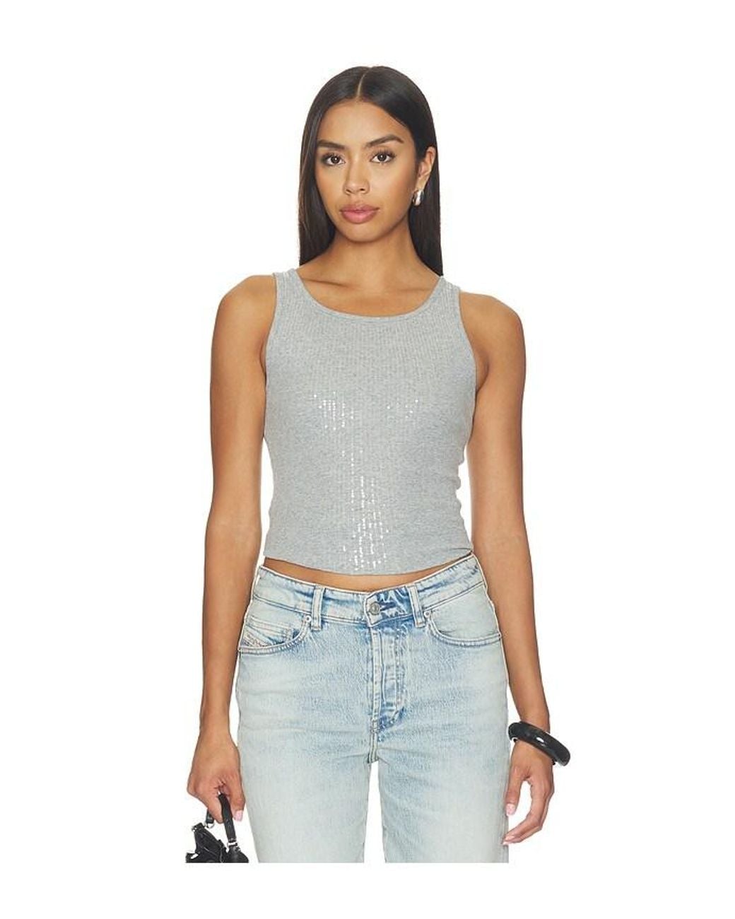 Free People Blue Night Shine Tank Top