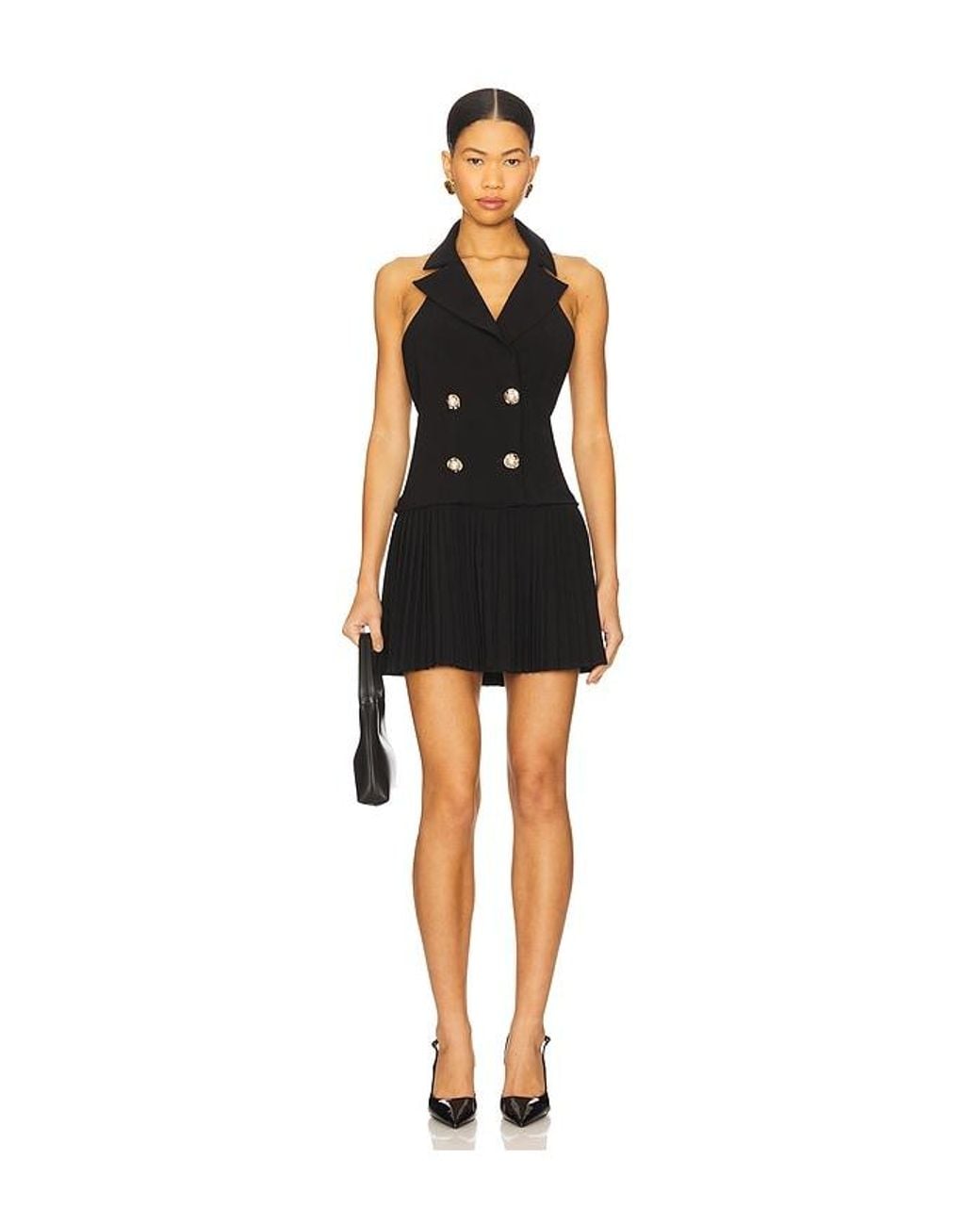 MAJORELLE Black Dahlia Mini Dress