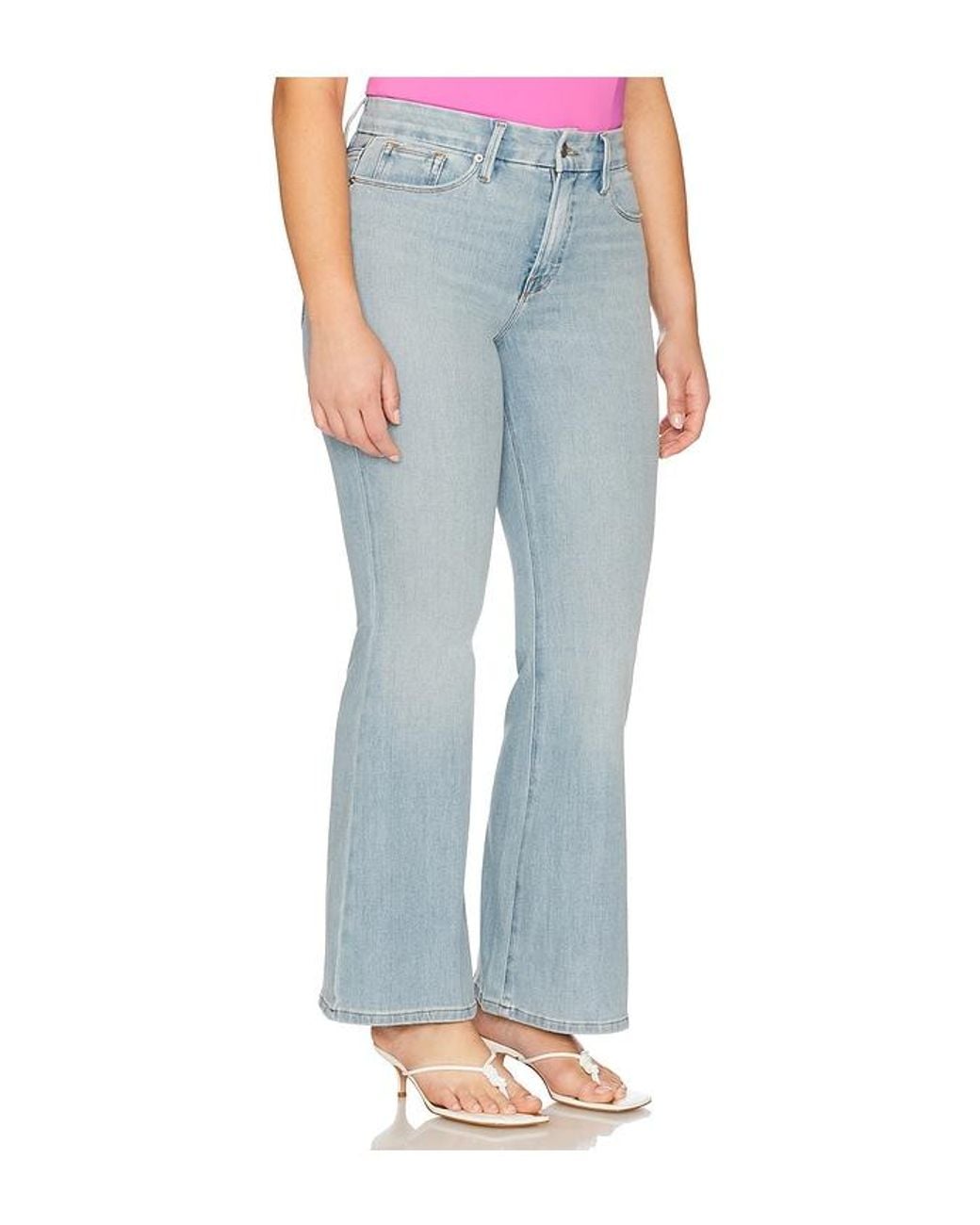 GOOD AMERICAN Blue Good Legs Flare Jeans