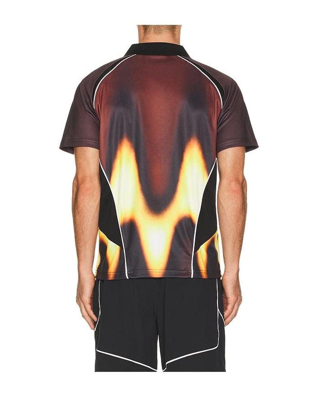 Obey Black Blurred Soccer Jersey for men