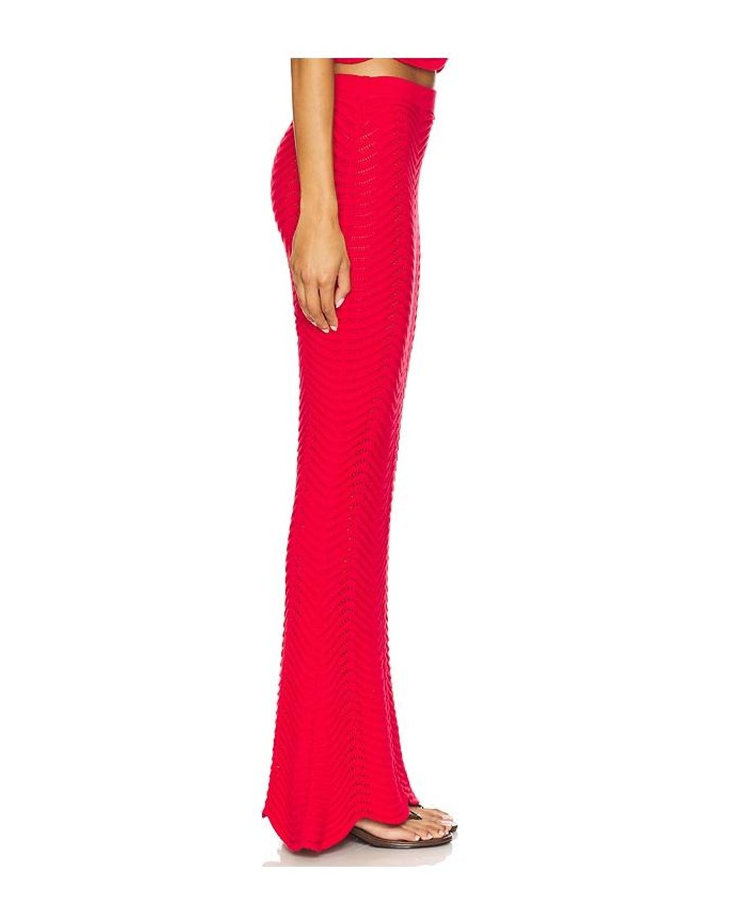 Cin Cin Red Soda Knit Maxi Skirt