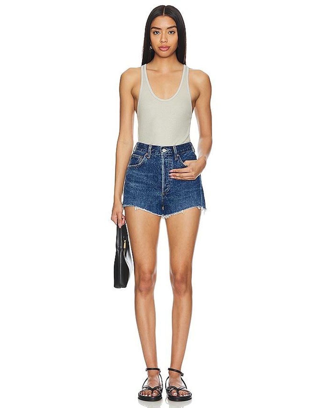 Agolde Blue Mila Short