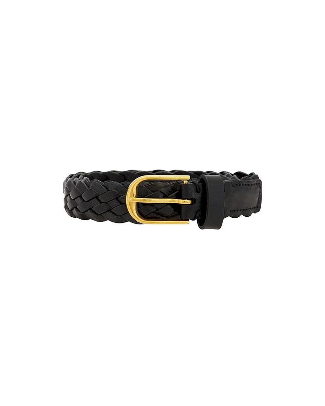Nili Lotan Black Braided Jane Belt