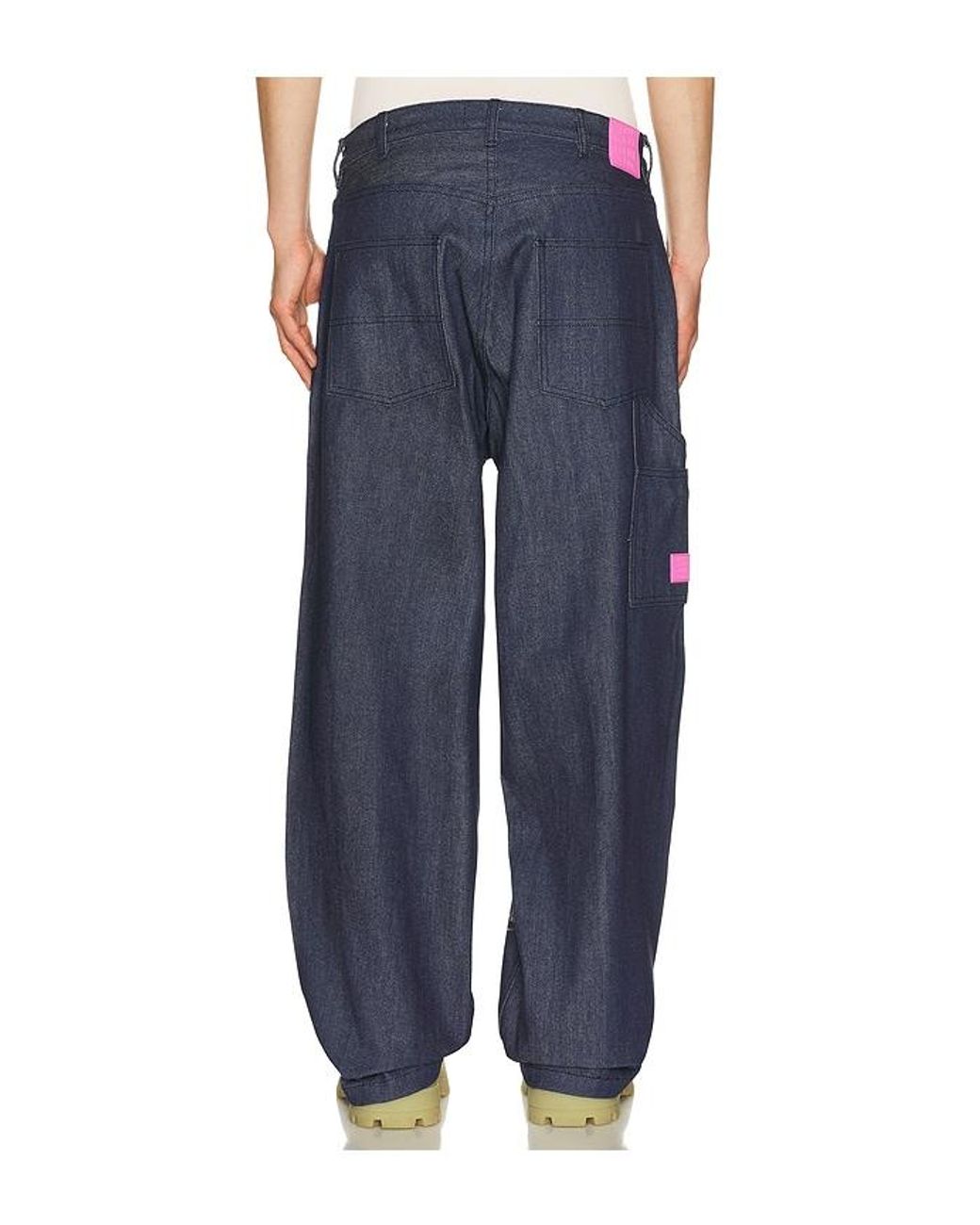 ANTI SOCIAL SOCIAL CLUB Blue Laser-Etched Jeans for men