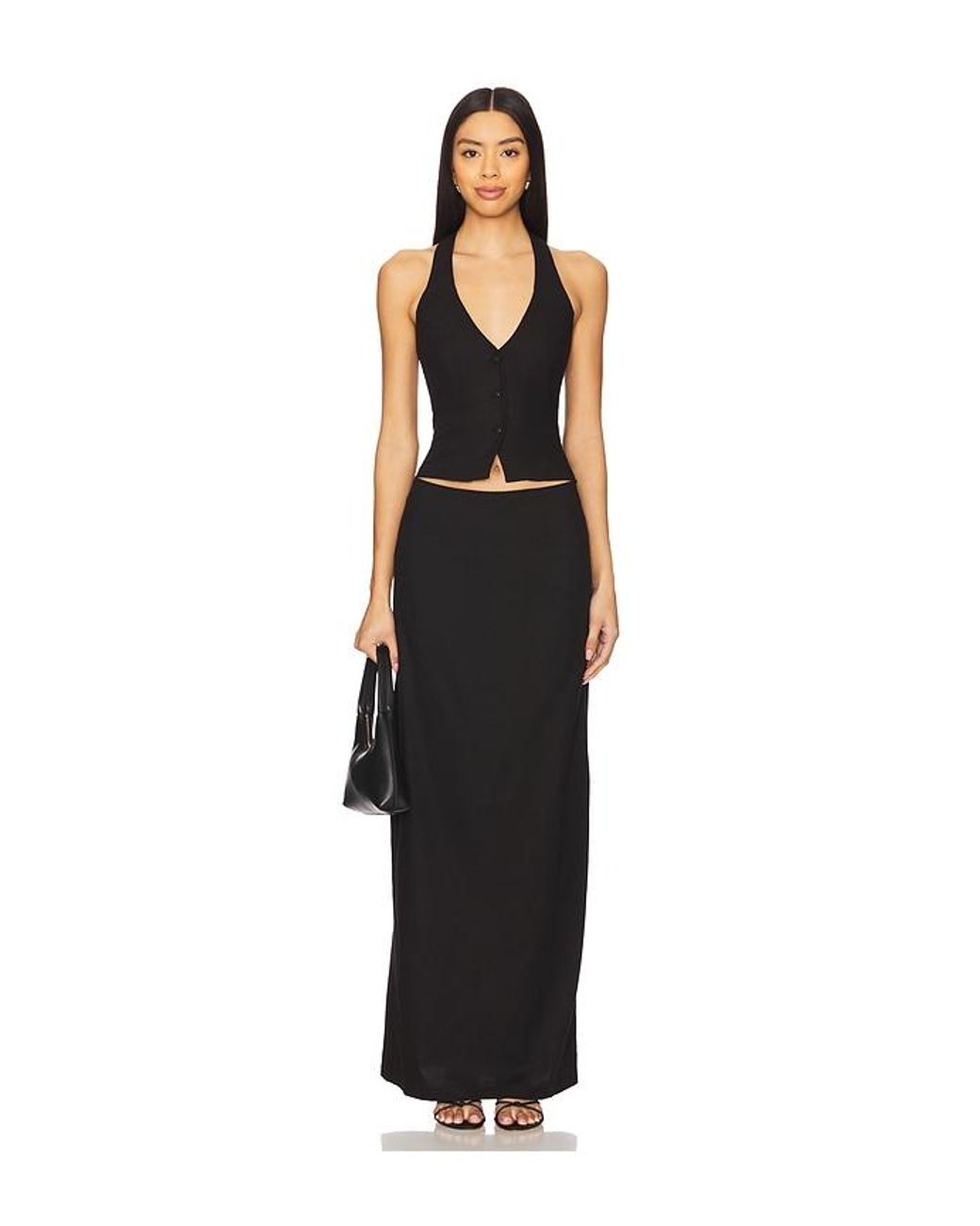 ALL THE WAYS Black Zephyra Skirt Set