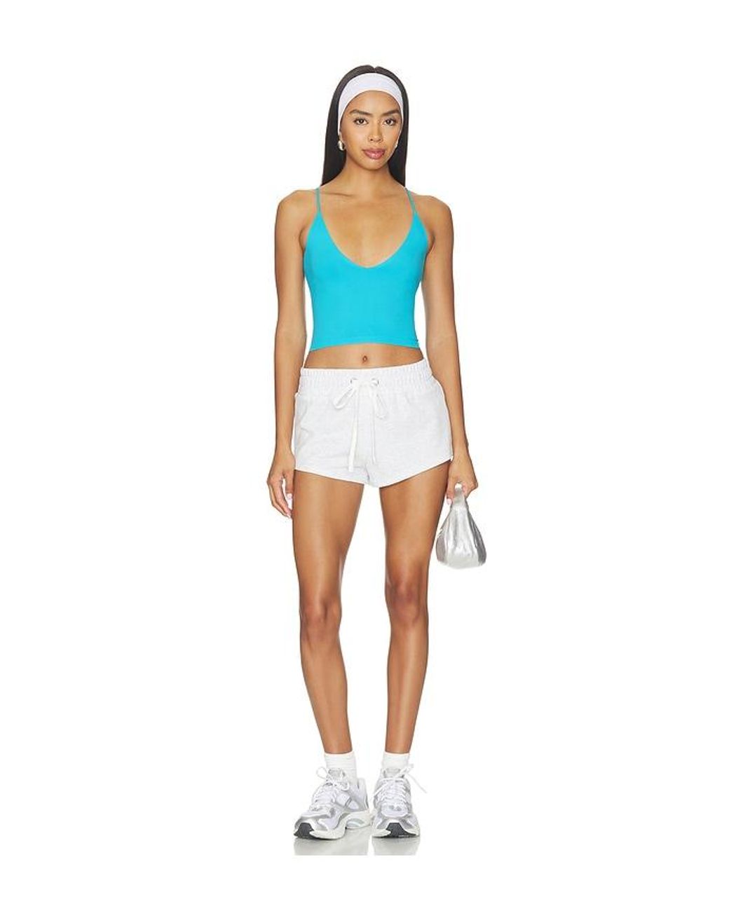 Free People Blue Round Two Skinny Strap Tank